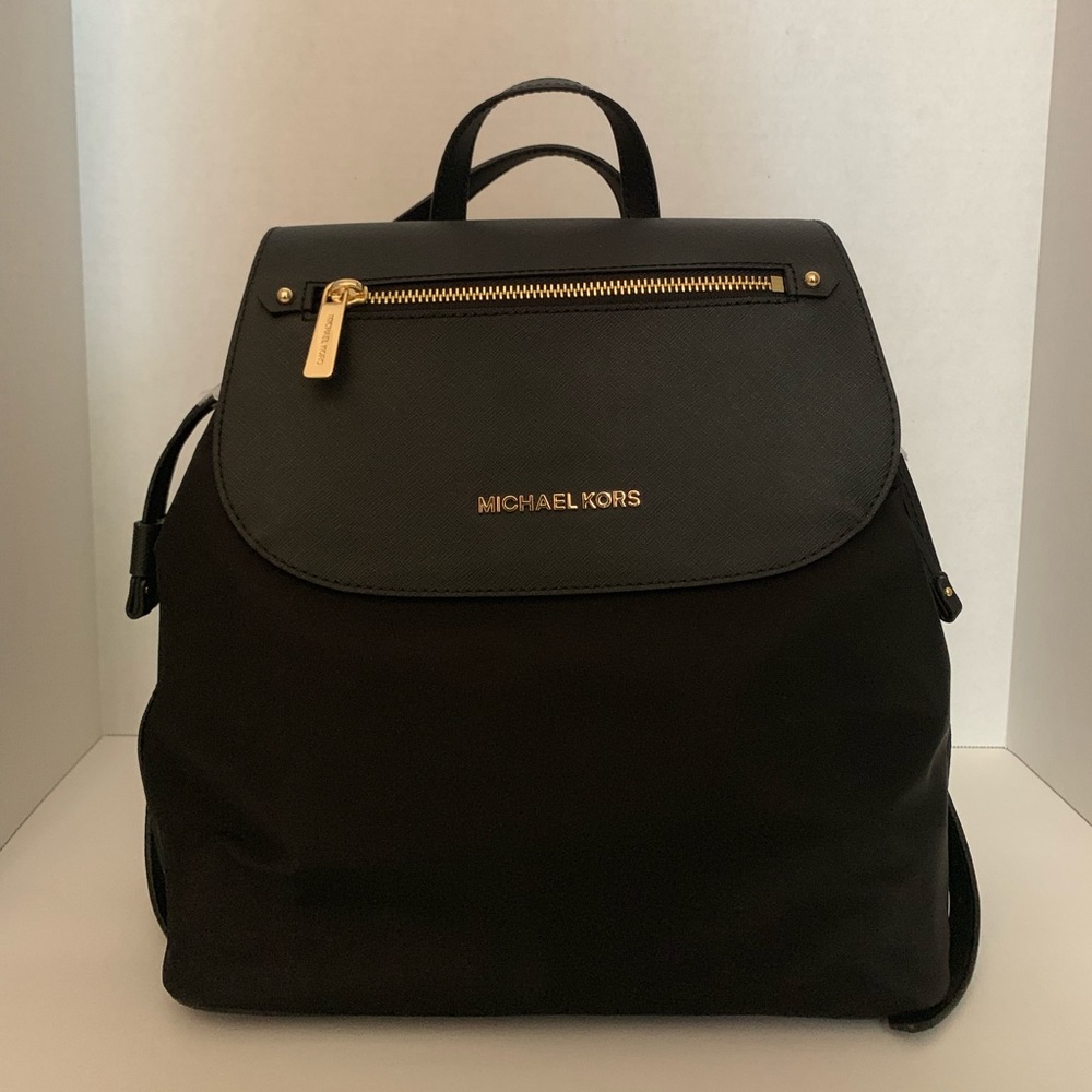 Michael Kors Bedford Zip Backpack - Black - Picture 1 of 8